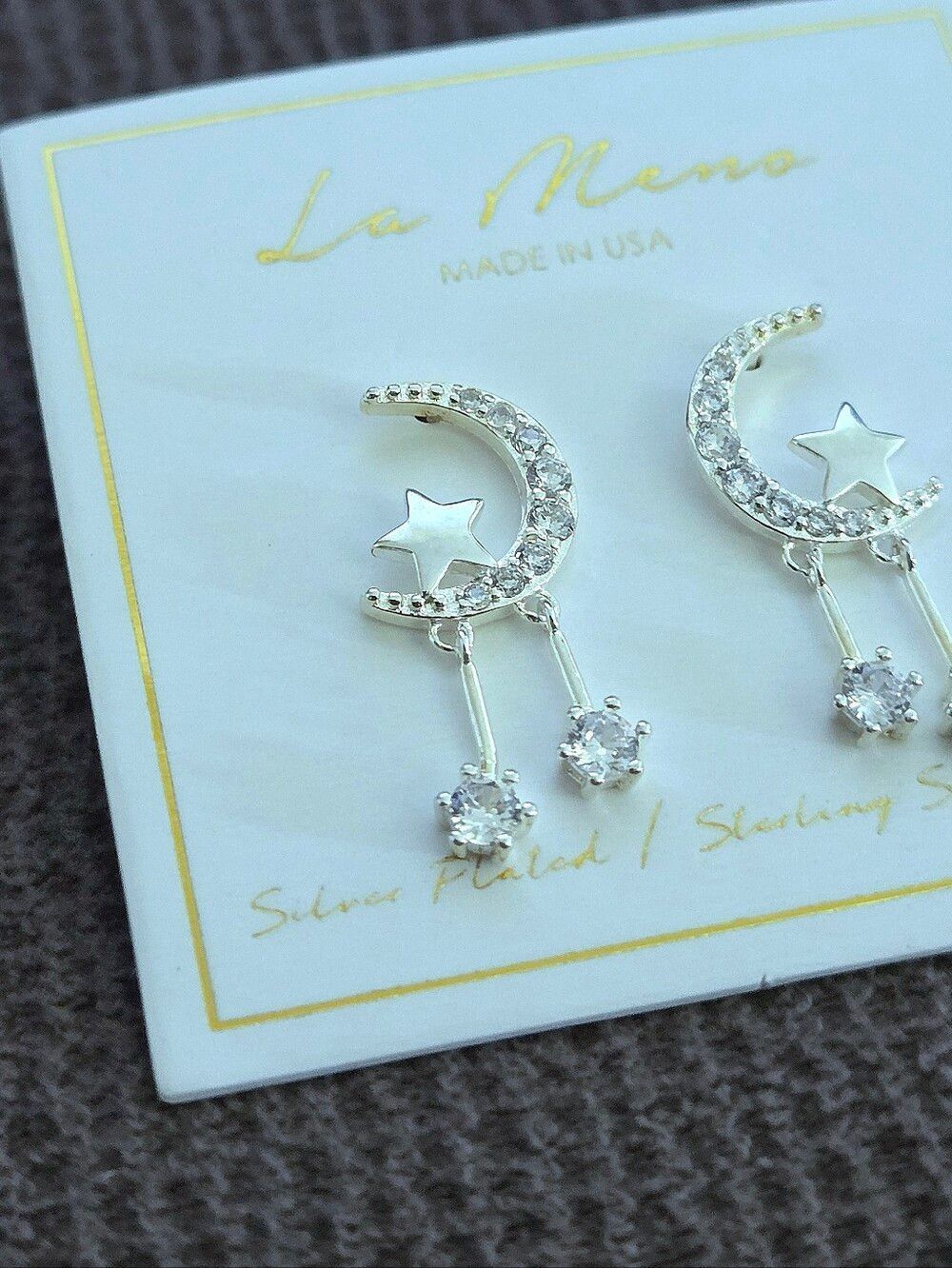 La Meno Silver🤍 "Starling"🌠 Earrings - Picture 12 of 13